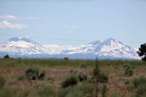 Sisters Mountains Seen in Jefferson County Oregon 1083