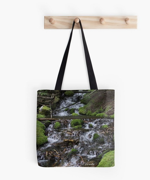 Falling Cascades of the Cascade Mountains Oregon tote bag.jpg