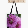 Soft Color of the Dahlia Flowers tote bag