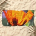 Orange Poppy Flower Beach Towel 2.jpg