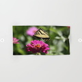 Colorful Swallowtail Butterfly Flying Hand & Bath Towel.jpg