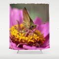 Colorful Skipper Butterfly Shower Curtain