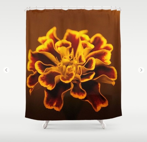 marigold flower Shower Curtain.jpg