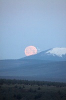 moon going down behind black butte 083