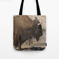 Buffalo Bull Tote Bag