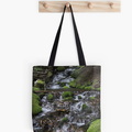 Falling Cascades of the Cascade Mountains Oregon tote bag