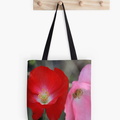 Poppy Flower Color tote bag