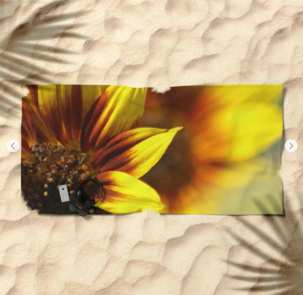 Colors of the Sunflowers Beach Towel 2.jpg