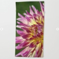 flashy dahlia flower Beach Towel.jpg