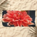 portrait of a dahlia bloom Beach Towel 2