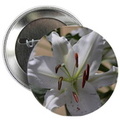 white lily flower 225 button