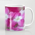 Pink White Verbena Flower Coffee Mug