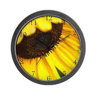 colorful and flashy sunflower wall clock