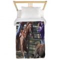 roping rodeo action twin duvet
