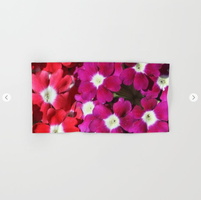 verbena flowers Hand &amp; Bath Towel