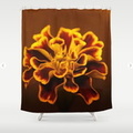 marigold flower Shower Curtain