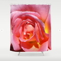 Pink Yellow Rose Flower Shower Curtain.jpg