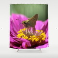 Skipper Butterfly In The Garden Shower Curtain