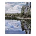 design of water reflections throw blanket