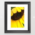 Cheerful Sunflower Bloom Framed Art Print