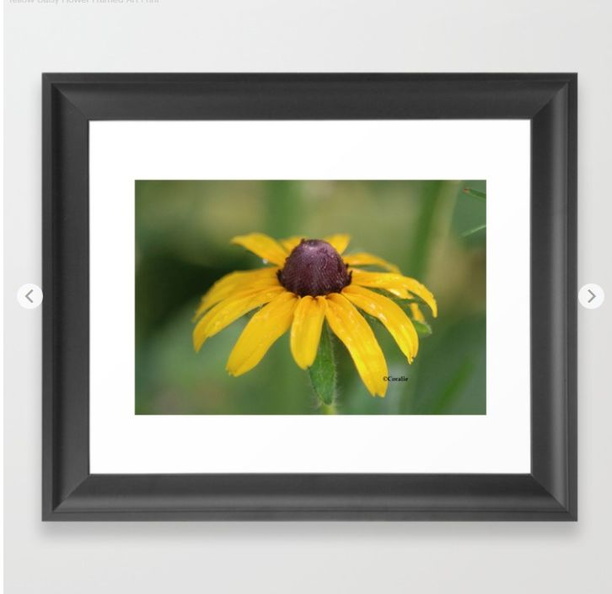 Yellow Daisy Flower Framed Art Print.jpg