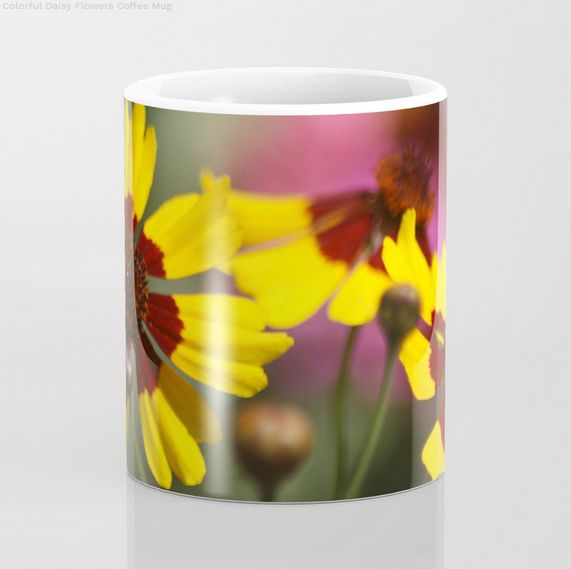 Colorful Daisy Flowers Coffee Mug3.jpg