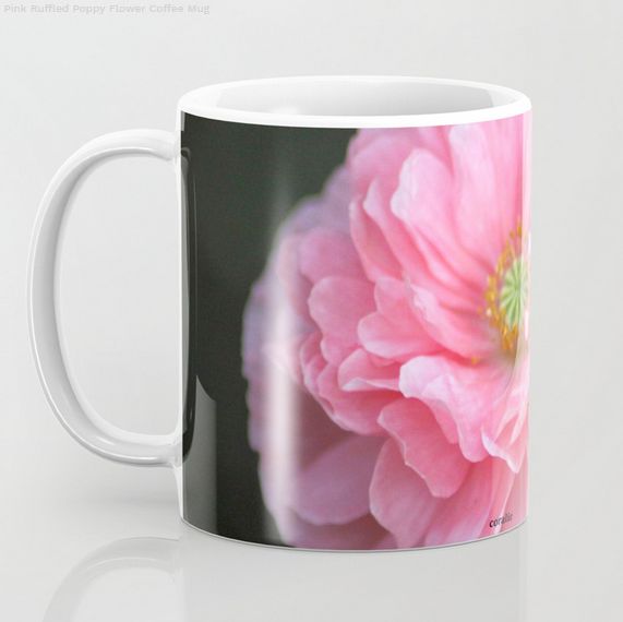 Pink Ruffled Poppy Flower Coffee Mug2.jpg