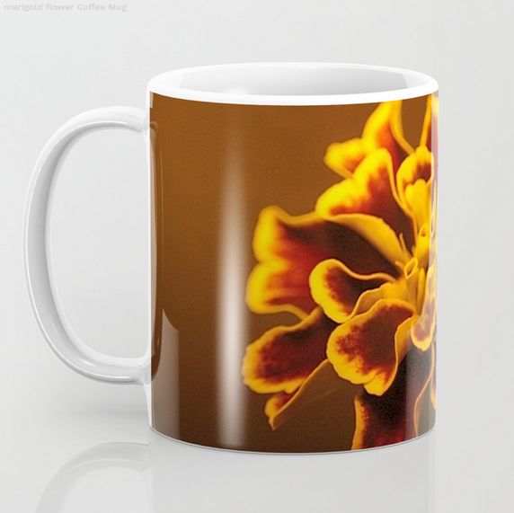 Marigold Flower Coffee Mug3.jpg