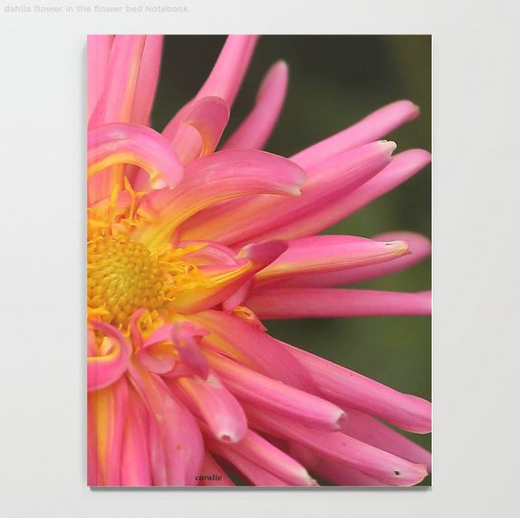 Dahlia Flower In The Flower Bed Notebook2.jpg